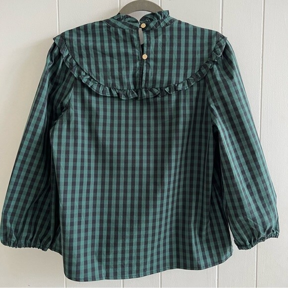 Women's DRAPER JAMES RSVP Ruffle Neck Top - Picture 6 of 14